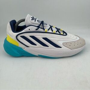 NEW! Adidas Men’s Originals Ozelia White/Blue/Yellow Running Shoes - Size 10